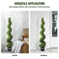 thumbnail image 6 of 2 Pack 5' Artificial Boxwood Topiary Tree Faux Plant UV Resistant, Indoor/Outdoor Decorative Evergreen Shrubs for Patio, Garden, and Entryway, 6 of 6