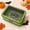 Green, variant on Halloween Tin Box with Clear Lid, 7.32-Inch Metal Candy Cookie Storage Container with Pumpkin, Witch and Bat Designs for Party Table and Home Decor