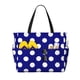 thumbnail image 1 of Fotbe Navy And White Polka Dot Bolsa de Viaje para Playa - Resistente al Agua, Bolsa Tote de Gran Capacidad y Ligera con 7 Bolsillos para Mujeres y Hombres, 1 of 7