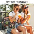 thumbnail image 5 of Large Capacity Tote Bag,Colorful Mushroom Leaf Black Pattern Handbag Fashion Luxury Tote Bag,15.7"x13"x 5.1" Inches,Laptop Compatible, 5 of 6