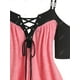 thumbnail image 3 of Camiseta Talla Extra Dos Tonos y Cordones Rosegal  Camisetas tallas grandes, 3 of 5