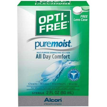 OPTI-FREE Pure Moist Multi-Purpose Disinfecting Solution, All Day Comfort 2 (Best Moist Contact Lenses)