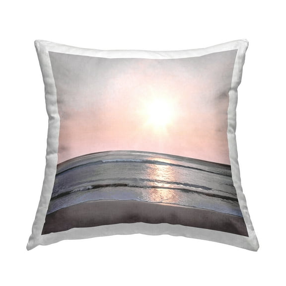 Stupell Industries Summer Sunset Coast Decorative Printed Throw Pillow Design by Mike Calascibetta.