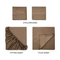 thumbnail image 4 of Superior Egyptian Cotton 400 Thread Count Deep Pocket Sheet Set, Queen Size, Taupe, 4 of 9