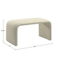 thumbnail image 6 of Weston Home Gerace Contemporary Bentwood Ottoman, 6 of 6