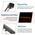 thumbnail image 4 of Luz de freno trasera LED Unique Bargains para Buick Rainier 2004-2007 No.15201921/GM2890106 Luz de freno de alto montaje blanca ABS impermeable 1 Pcs, 4 of 7