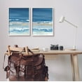 thumbnail image 2 of Stupell Industries Crashing Beach Wave Shore Painting White Framed Art Print Wall Art, Set of 2, Design by Ethan Harper, 2 of 8