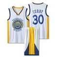 thumbnail image 1 of #30 Stephen Curry Basketball Jersey Set Warriors Uniform For Kids Adults, 1 of 2