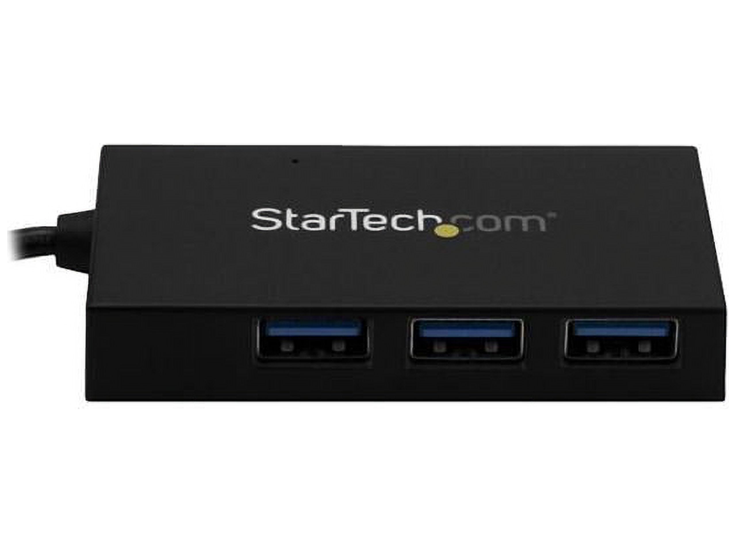 StarTech HB30A3A1CSFS 4 Port USB Hub - USB 3.0 - USB A to 3 x USB A and 1 x USB C - Includes Power Adapter - USB Port Expander - USB Port Hub - image 3 of 5