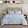 thumbnail image 2 of Simply Clean Solid Duvet Cover Queen Size Soft Solid Color Bedding Duvet Cover Breathable Lightweight Bed Cover for All Season Bedroom Decor, 2 of 4