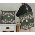 thumbnail image 5 of Soimoi Green Polyester Crepe Fabric Flowerpecker & Floral Panel Decor Fabric Printed BTY 42 Inch Wide, 5 of 5