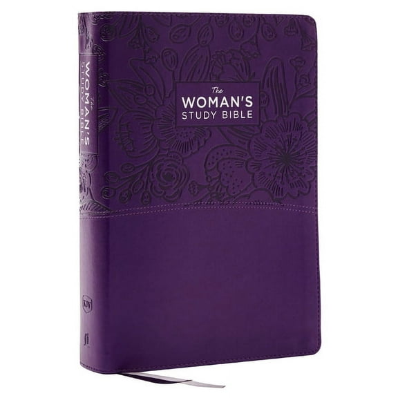 Kjv, the Woman's Study Bible, Purple Leathersoft, Red Letter, Full-Color Edition, Comfort Print: Receiving God's Truth f, (Hardcover)