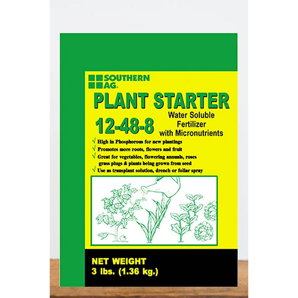 Plant Starter Soluble Fertilizer 12-48-8 in 3 Pound Bags, Plant Starter
