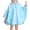 01_Light Blue, variant on QUOTAY Girls Solid Color Daily Use Hooded Rain Ponchos with Backpack Space Lightweight Comfortable for Ages 3-14 Years 01_Green,L