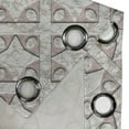 thumbnail image 4 of Ambesonne Geometric Grommet Curtain, Stone Print Ethnic Boho, 50"x108", Pale Pink Eggshell, 4 of 5