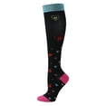 thumbnail image 3 of TINZ Chaussettes d'Exercice Élastiques Chaussettes de Course Chaussettes de Compression Bas Jacquard Chaussettes Mollet Dentelle Porte-Jarretelles Bas Cuisse Haute, 3 of 3