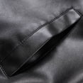 thumbnail image 4 of Xdegoge Mens Faux Leather Jacket Vintage Motorcycle Biker Coat Turn Down Collar Casual Bomber PU Moto Outerwear Fall Winter Warm Top for Riding Streetwear, 4 of 9