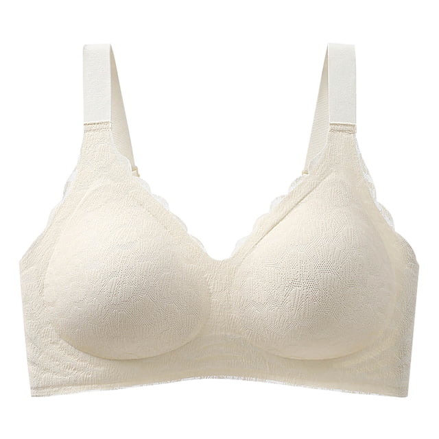 Puntoco Bralettes para mujer, moda para mujer, color sólido, estampado de hojas, sin aros, copa fija, ropa interior, sujetador diario