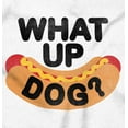 thumbnail image 2 of Funny Food Pun Joke What Up Dog Womens Slim Fit Graphic Tee Brisco Brands S, 2 of 5