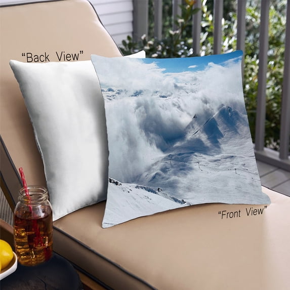 Ahgly Company Earth Nature Outdoor Throw Pillow, 18 inch by 18 inch