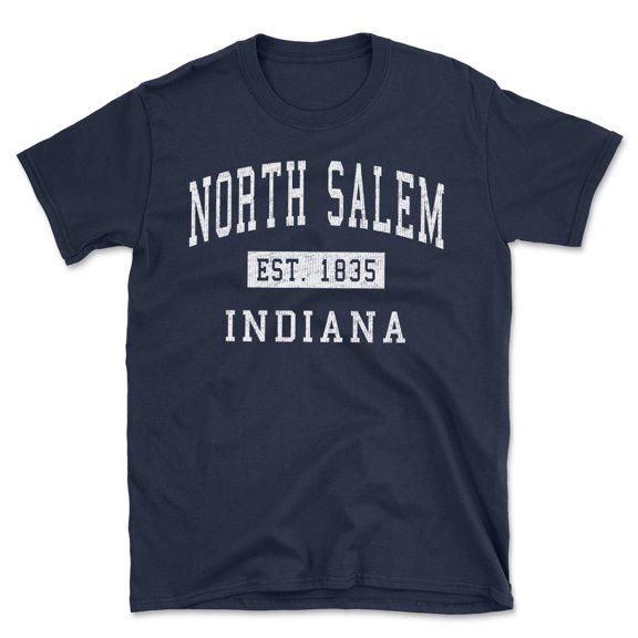 North Salem Indiana Classic Established Men's Cotton T-Shirt