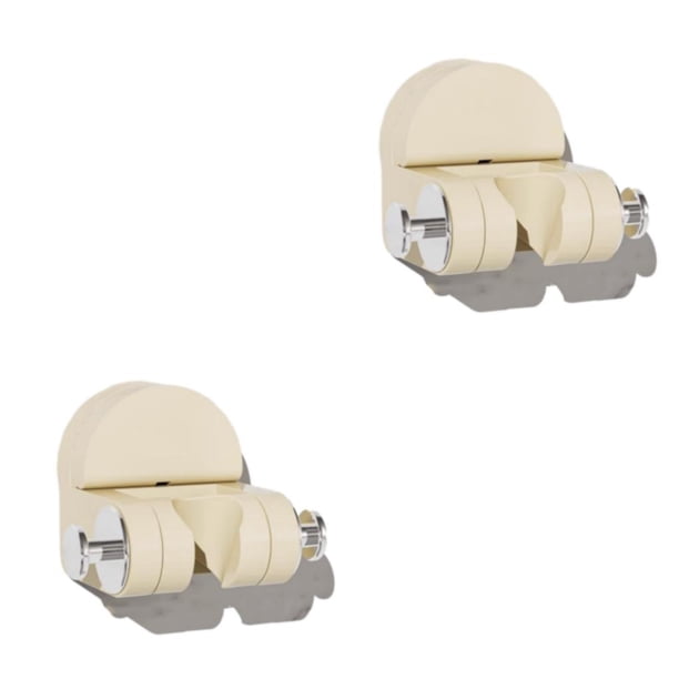 Inteprter ABS ángulo de desmontaje sin costuras y ventosa de vacío ajustable en altura instalación en estante de ducha blanco leche leche blanca 2Conjunto
