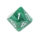 thumbnail image 4 of Juego de Dados Zulema 20 Piezas Acrílico Opaco Verde y Púrpura D10, 4 of 7