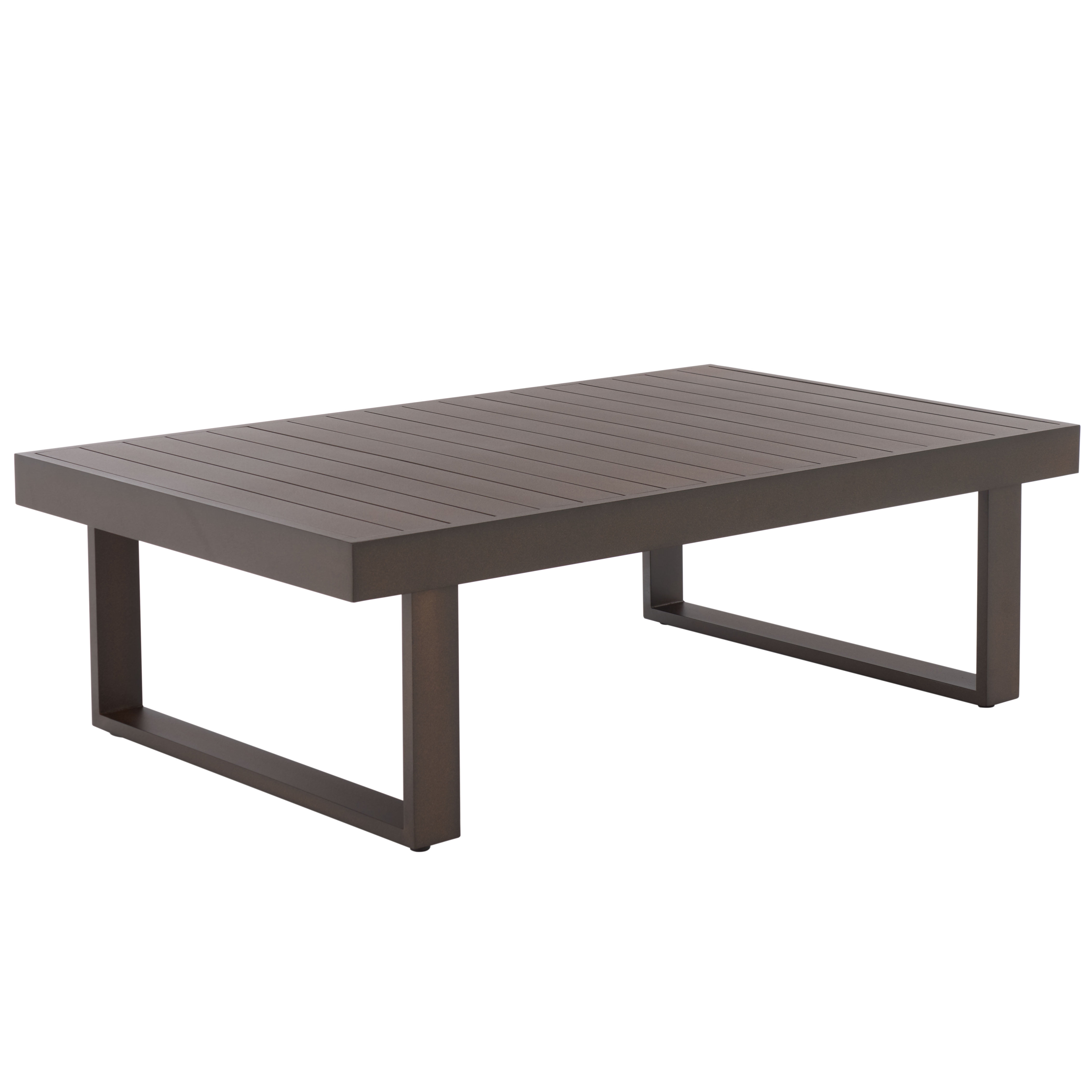 Safavieh Fash Outdoor Morden Metal Coffee Table, Brown