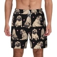 thumbnail image 2 of Goofa French Bulldog Printed Men's Swim Trunks Board Shorts Quick Dry Mens Swimming Trunks with Compression Liner,Breathable Fit Hawaii Beach Shorts-Small, 2 of 9