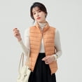 thumbnail image 4 of Veste en Duvet Automne et Hiver pour Femmes Courte Légère et à la Mode Col Montant Simple, 4 of 7