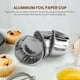 thumbnail image 2 of 50 Pack Foil Baking Cups for Cupcakes and Muffins Disposable Aluminum Liners for Baking Desserts, 2 of 5