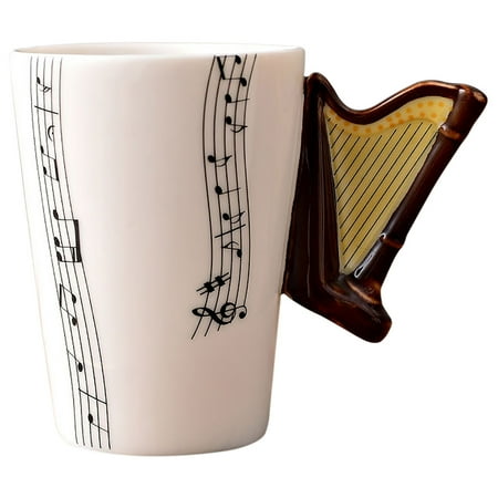 

VerPetridure Musician s Coffee Mugs - 10 Creative Designs Guitar Mug Electric Guitar Heartbea