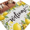 thumbnail image 2 of 5'x8' Area Rugs, Lemon Farmhouse Indoor Outdoor Area Rug for Living Room Bedroom, Summer Fruit Botanical Grey Wooden Washable Bathroom Rugs Kitchen Floor Carpet Mats Home Decor Aesthetic, 2 of 8