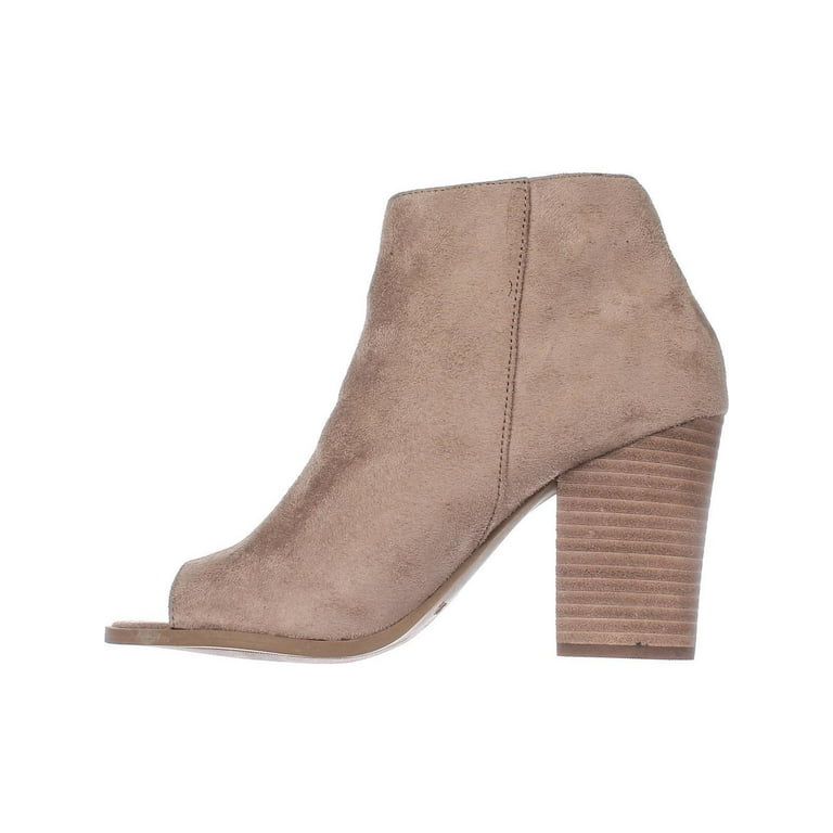 Womens Carlos by Carlos Santana Jade Peep Toe Ankle Booties Flax Walmart