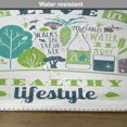 thumbnail image 6 of Ambesonne Fitness Place Mats Set of 4, Body is Only Place to Live, Standard Size, Multicolor, 6 of 6