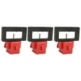 thumbnail image 3 of Circuit Breaker Lockout, Engineering Plastic Circuit Breaker Clamp On Lock Red Black  For Home Industry For Less 70mm Handle, 3 of 8