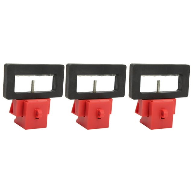 Subgadora de Interruptor de CircuitO en la Cerradura, Bloqueo de Circuito Anti -deformación Lockout Rojo Black Firm Bloinking para la Industria del Hogar por Menos de 70 mm de