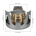 thumbnail image 4 of Eummy Portable Alcohol Stove Outdoor Picnic Stove Mini Alcohol Stove for Backpacking, Lightweight Brass Spirit Burner with Aluminium Stand for Camping Hiking, 4 of 7