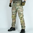 thumbnail image 2 of Men's Solid Color Camouflage Tactical Work Pants with Multi-Pocket Design, Rip-Resistant Fabric for Outdoor Activities and Casual Wear (Durable & Functional),Camouflage L, 2 of 5