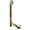 Powder Coat White, variant on Westbrass 79417SWH-01 19" Solder-In Brass Bathtub Assembly with Twist & Close Drain and No-Hole Overflow Faceplate, Polished Brass