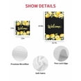 thumbnail image 7 of Yellow Lemons Kitchen Dish Towels for Drying Dishes Set of 4, Summer Fruits Leaves Botanical Black Waffle Weave Microfiber Hand Tea Bathroom Towels Quick Dry & Absorbent Towel 15.7x23.6, 7 of 7