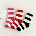 thumbnail image 3 of B91xZ Chaussettes Simples pour Filles Chaussettes Bébé en Coton Mignonnes, Rouge 3-5 Ans, 3 of 4