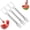 3Pcs, variant on 2-in-1 Stainless Steel Fruit Cutter, Watermelon Fork Slicer Tool, Watermelon Slicer and Fork, Dual Head Knife with Round Handle for Kitchen Fruit Cubes