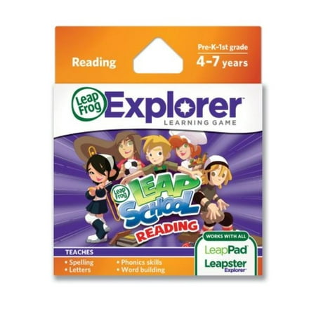 LeapFrog LeapSchool Reading Learning Game (works with LeapPad Tablets, LeapsterGS, and Leapster (Best Tablet For Reading And Games)