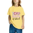 thumbnail image 4 of Frwgonr Short Sleeve Boys Girls Shirts Yellow Kids 100th Day of School T-Shirt Celebration Top 3-14, 4 of 5