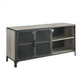 thumbnail image 1 of 52" Industrial Metal & Wood TV Stand - Grey Wash, 1 of 4