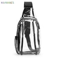 thumbnail image 6 of BadPiggies Clear Sling Bag Stadium Approved Mini PVC Crossbody Shoulder Backpack Transparent PVC Casual Chest Daypack for Women & Men, 6 of 8