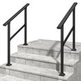 thumbnail image 2 of Hand Rails for Outdoor Steps, 2-3 Step Handrail 2 Pack,, 2 of 7