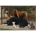 thumbnail image 3 of Otto Bache 18x14 Black Modern Framed Museum Art Print Titled - Dogs Not Admitted (ca. 1861-1897), 3 of 5