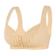 thumbnail image 1 of Bra Lingerie for Leisure Wear - Front Buttoned Backless Comfort Seamless Design with Adjustable Straps and Cup Pattern for Everyday Use, 1 of 8